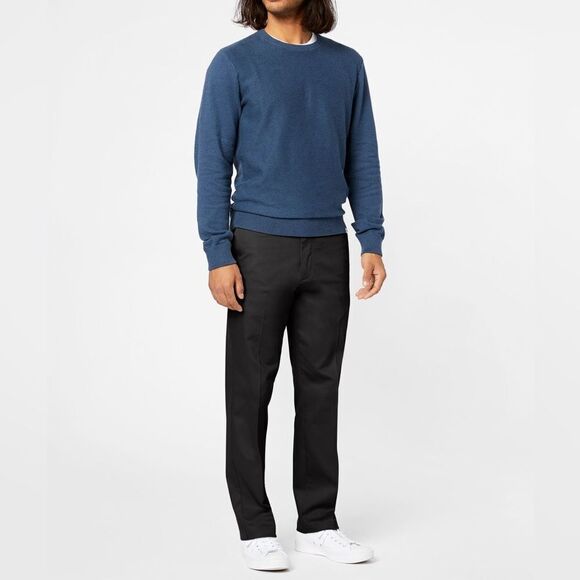 Dockers Signature Khakis, Straight Fit Comfort Waistband Black 38x30 NWT IN PKG - Picture 1 of 6